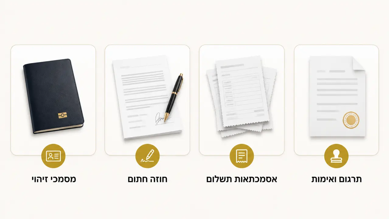אילו מסמכים צריך כדי לרשום דירה על שמכם